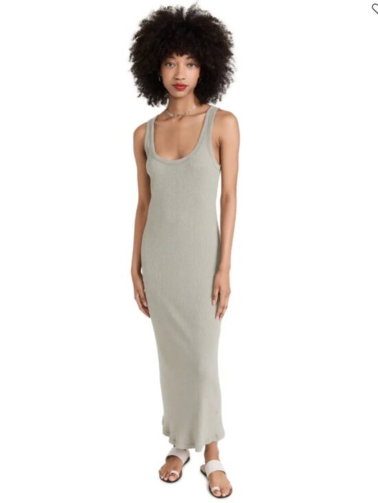 James Perse Dresses & Skirts - JAMES PERSE Square rib neck tank dress 3 (LG)